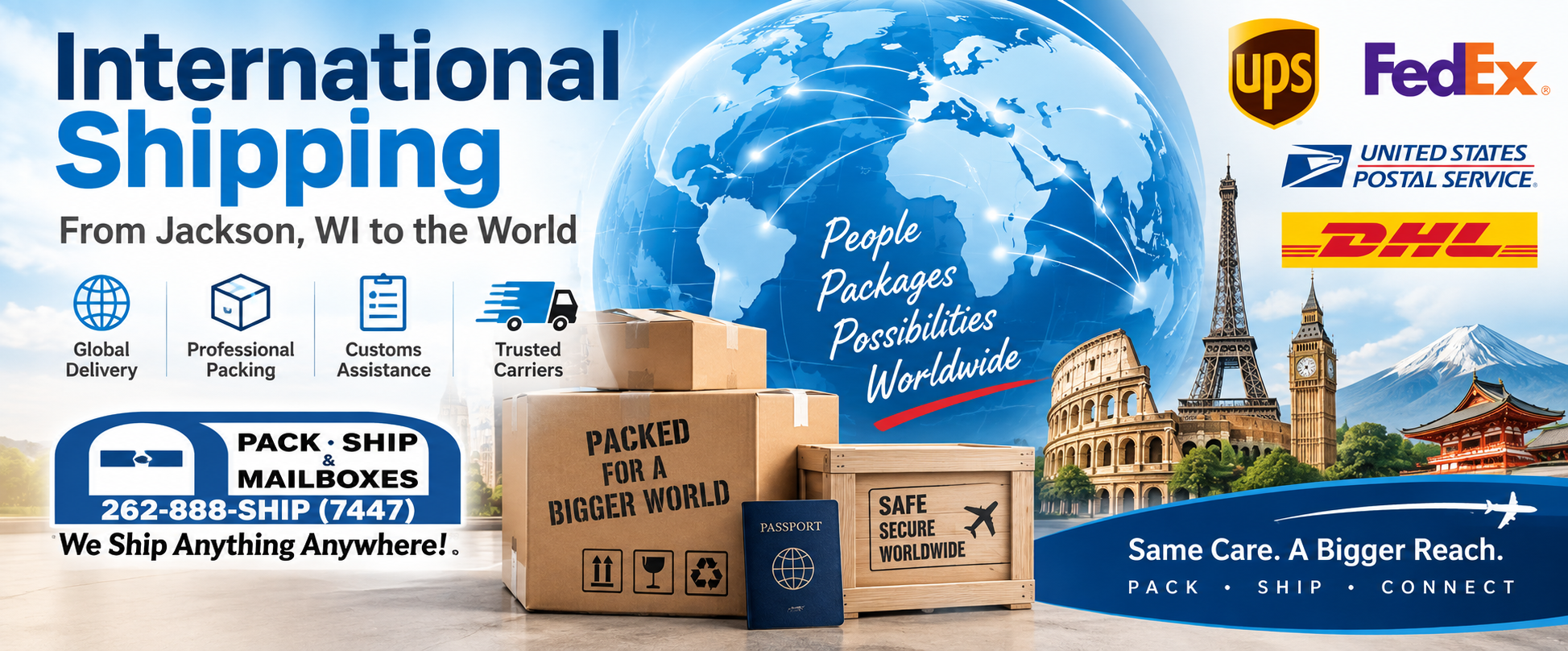 International Shipping | Jackson, WI