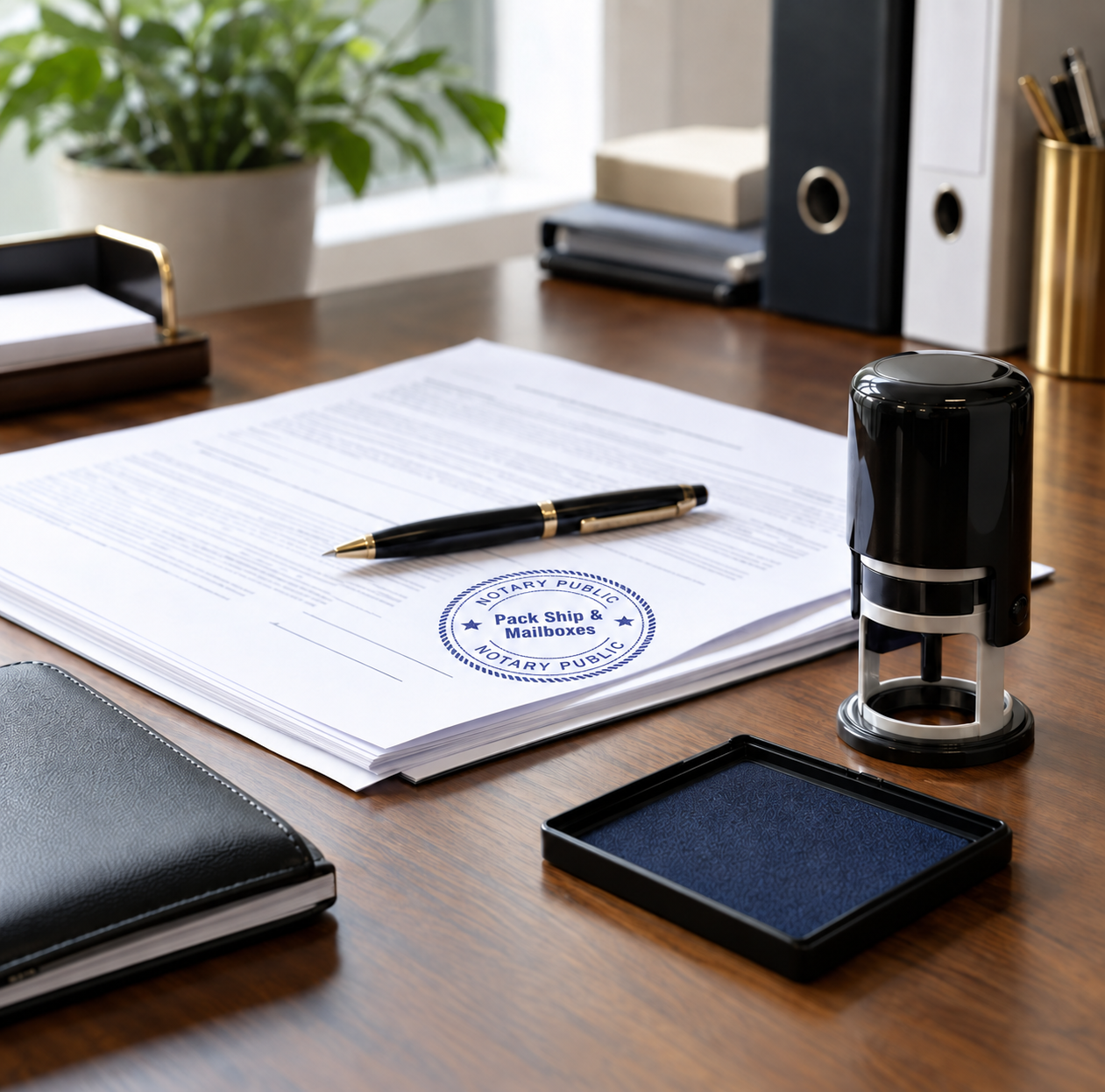 Notary public and fax services at Pack Ship and Mailboxes in Jackson Wisconsin