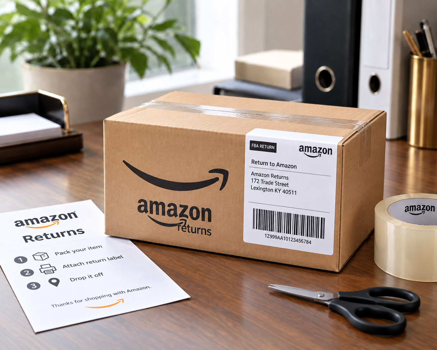 Amazon returns and online return packages at Pack Ship and Mailboxes in Jackson Wisconsin
